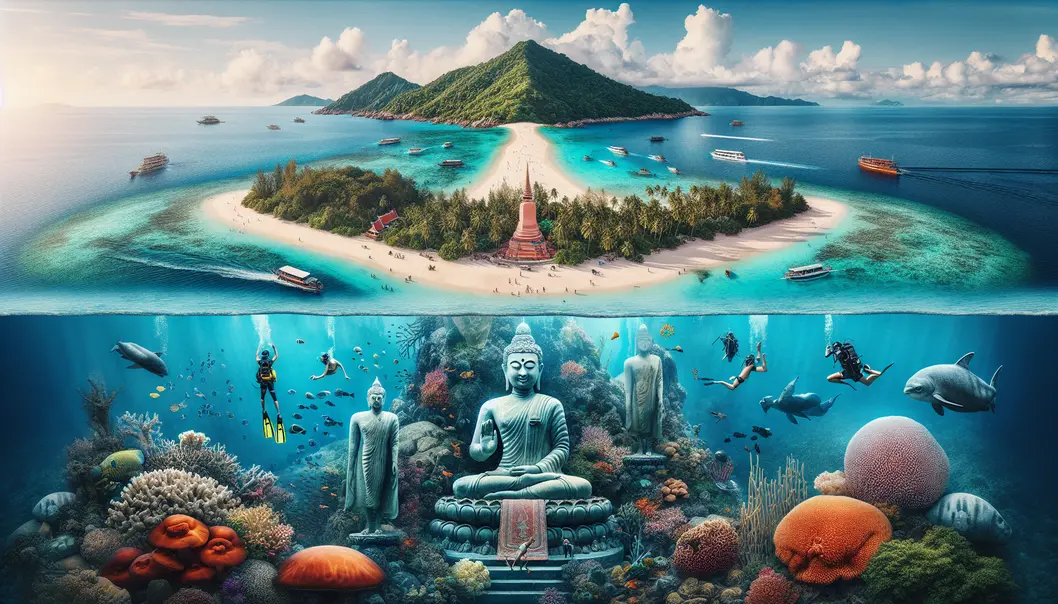 The enchanting island landscapes of Indonesia, perfect for an immersive island hopping experience.